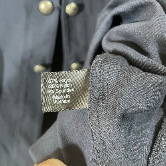 Lane Bryant Women's Plus Size Navy Blue Military Style Blazer - Size 26 - Jacket - Picture 5 of 7